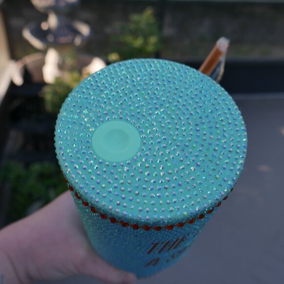 Taylor Swift The Life of a Showgirl Bling Tumbler 30 oz Mint Green IN HAND NEW - Picture 3 of 4